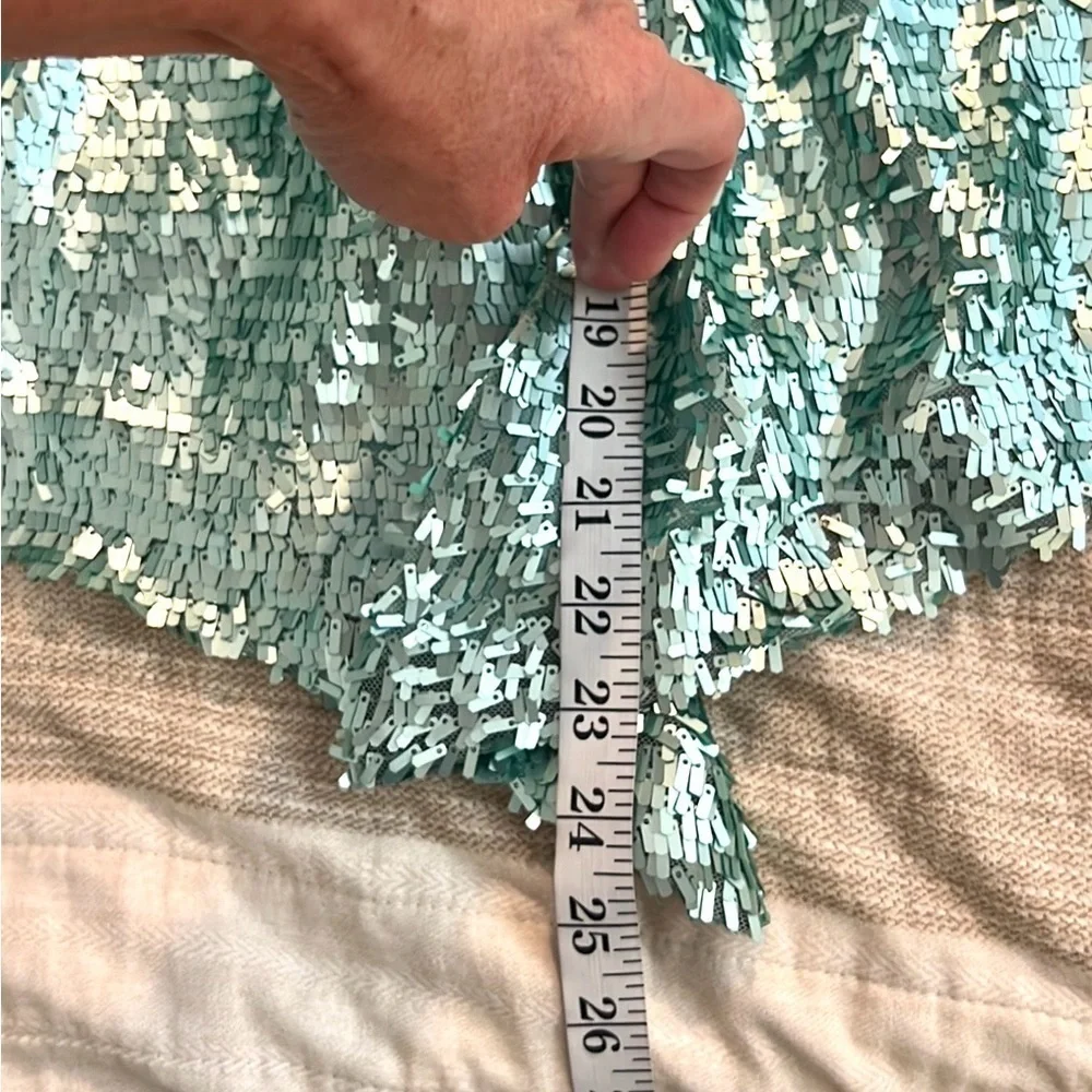 NWT,Alberto Makali,Statement Piece,Metallic Pull-Closed Cape,Unique Seafoam-Teal - Picture 14 of 14